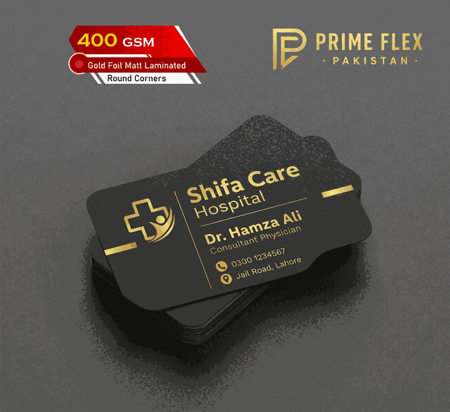 Round Corner Visiting Card by Prime Flex in Pakistan